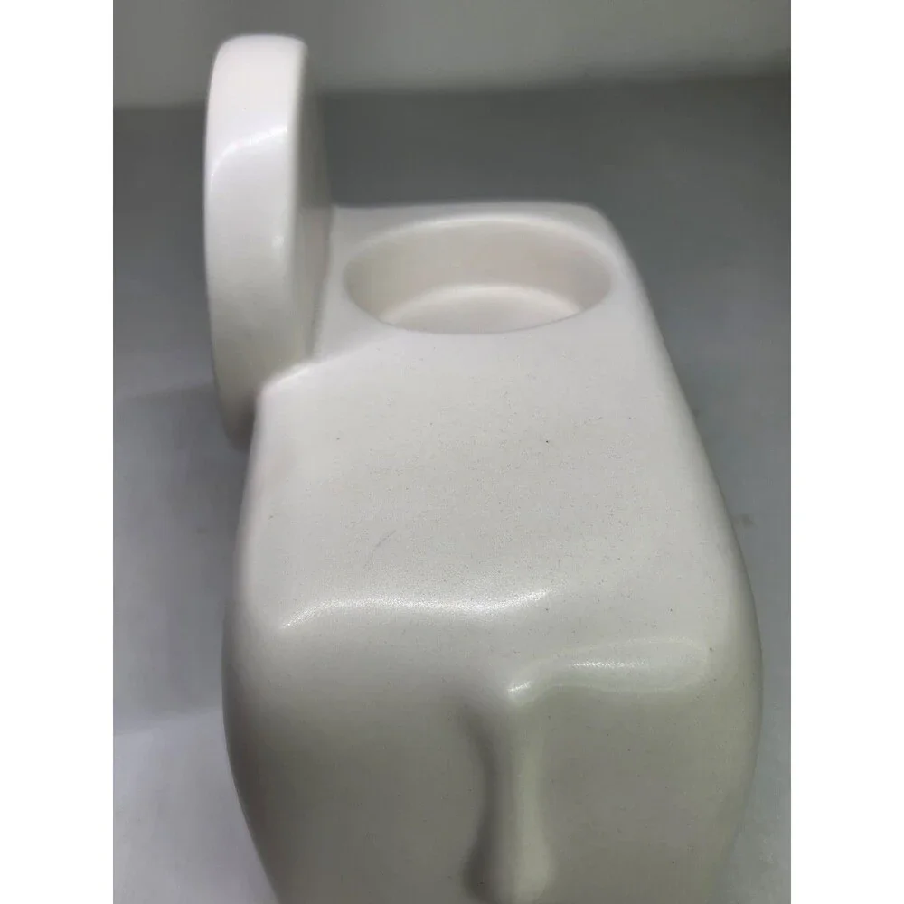 Jonathan Adler for PartyLite Ceramic Lion Votive Candle Holder White 5